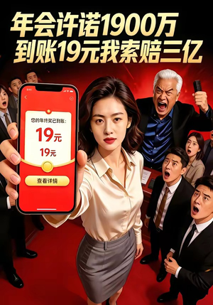 年会许诺1900万，到账19元我索赔三亿（75集）免费短剧片段
